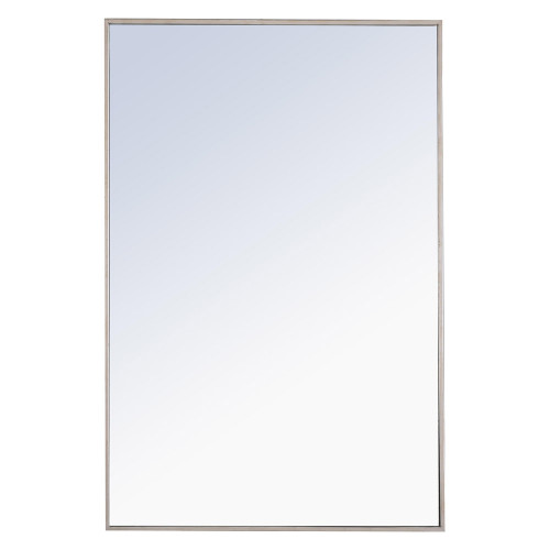 Elegant Wall Mirror - Silver, L 42" (MR4079S)