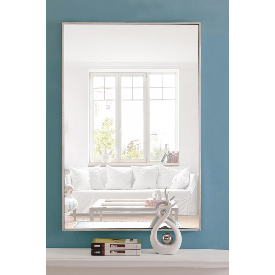 Elegant Wall Mirror - Silver, L 42" (MR4079S)