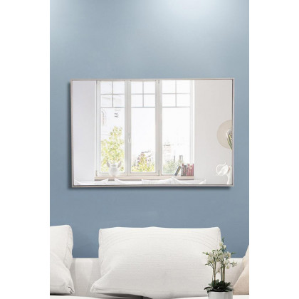 Elegant Wall Mirror - Silver, L 42" (MR4079S)