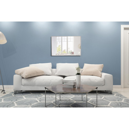 Elegant Wall Mirror - Silver, L 42" (MR4079S)