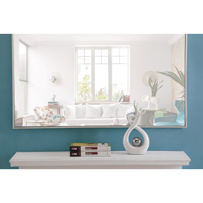Elegant Wall Mirror - Silver, L 42" (MR4079S)