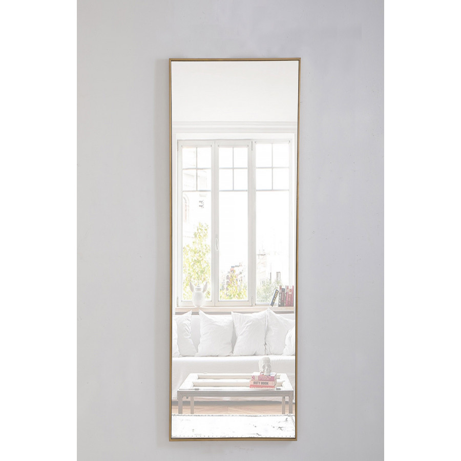 Elegant Wall Mirror - Brass, L 18" (MR4082BR)