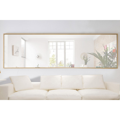 Elegant Wall Mirror - Brass, L 18" (MR4082BR)