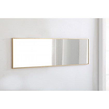 Elegant Wall Mirror - Brass, L 18" (MR4082BR)