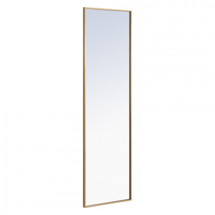 Elegant Wall Mirror - Brass, L 18" (MR4082BR)