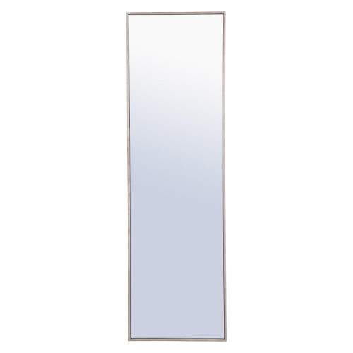 Elegant Wall Mirror - Silver, L 18" (MR4083S)