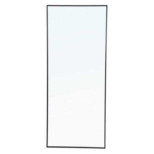 Elegant Wall Mirror - Black, L 30" (MR4084BK)