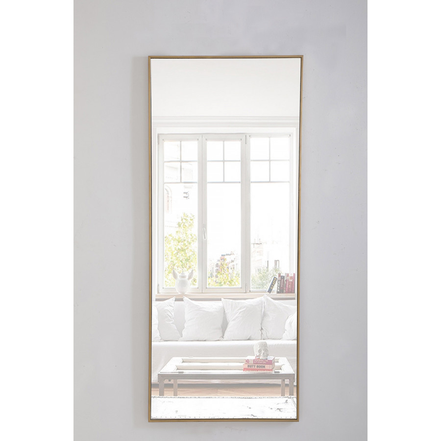 Elegant Wall Mirror - Brass, L 30" (MR4085BR)