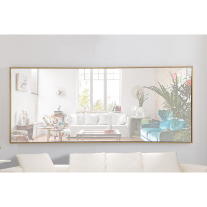 Elegant Wall Mirror - Brass, L 30" (MR4085BR)