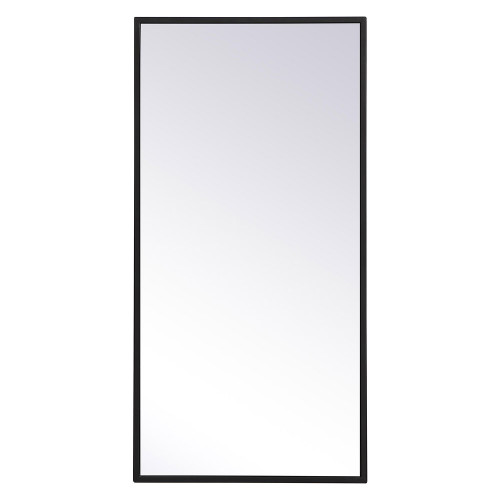 Elegant Wall Mirror - Black, L 28" (MR41428BK)