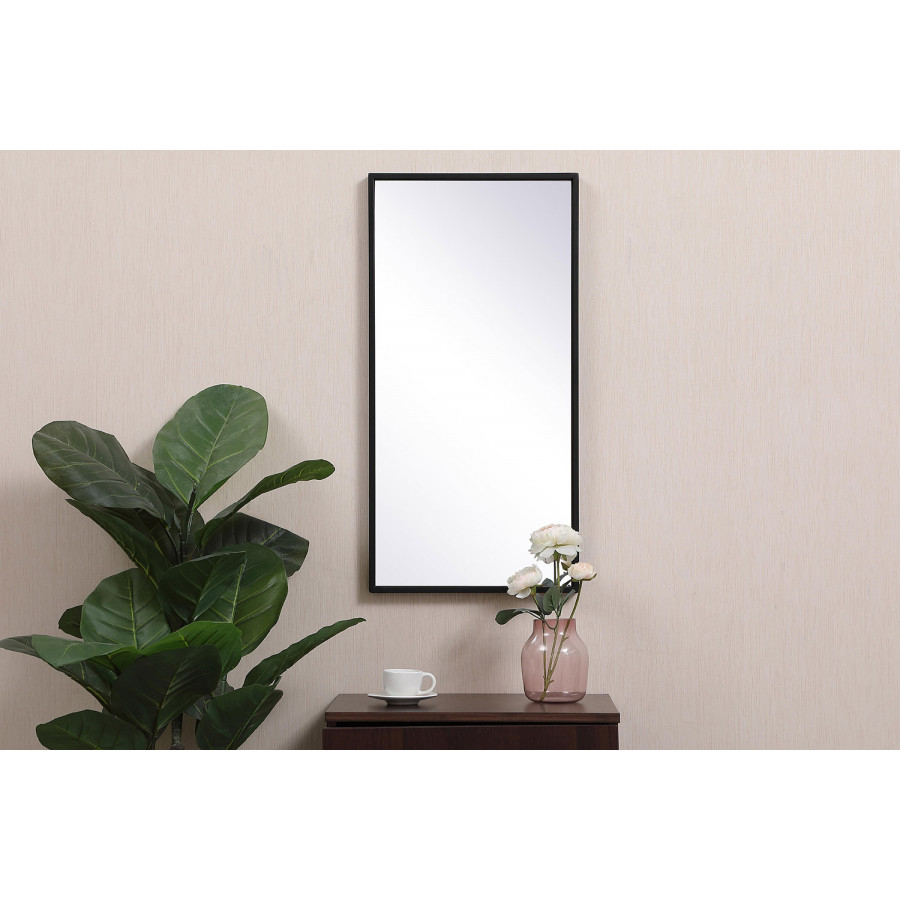 Elegant Wall Mirror - Black, L 28" (MR41428BK)