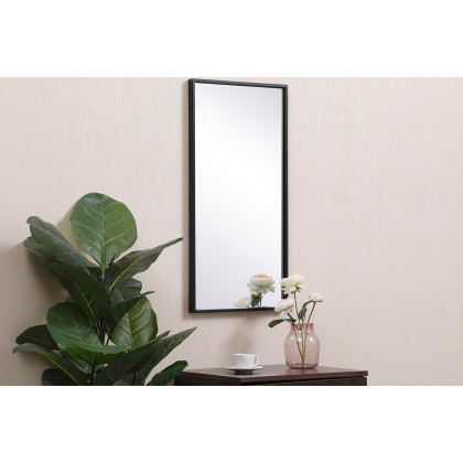Elegant Wall Mirror - Black, L 28" (MR41428BK)