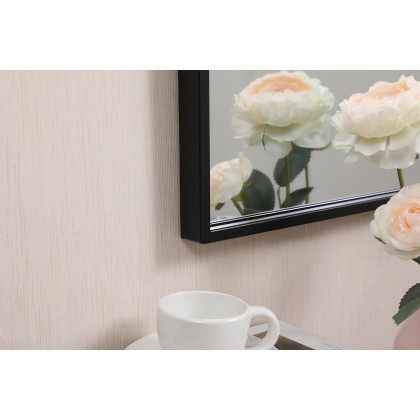 Elegant Wall Mirror - Black, L 28" (MR41428BK)