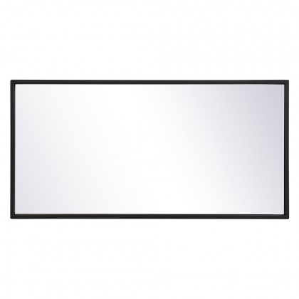 Elegant Wall Mirror - Black, L 28" (MR41428BK)