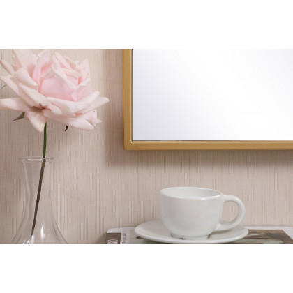 Elegant Wall Mirror - Brass, L 28" (MR41428BR)