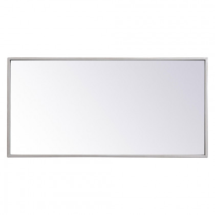 Elegant Wall Mirror - Silver, L 28" (MR41428S)