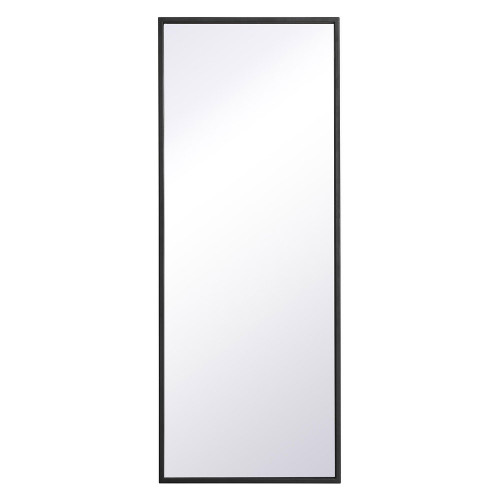Elegant Wall Mirror - Black, L 14" (MR41436BK)