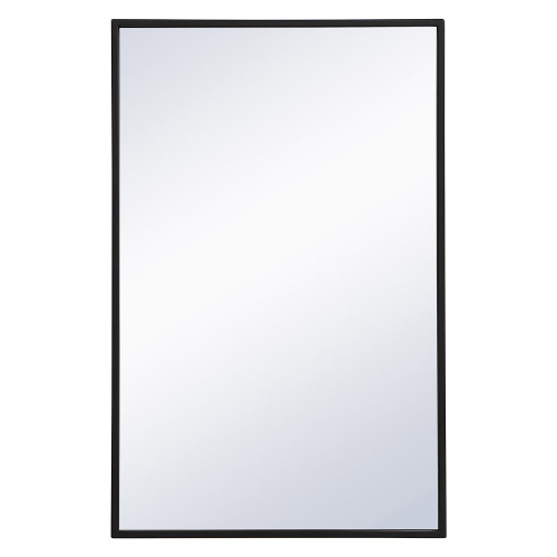 Elegant Wall Mirror - Black, L 28" (MR41828BK)