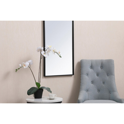 Elegant Wall Mirror - Black, L 28" (MR41828BK)