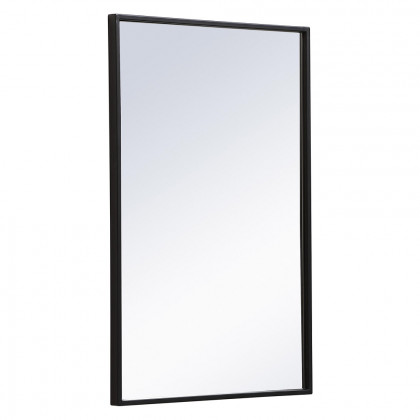Elegant Wall Mirror - Black, L 28" (MR41828BK)