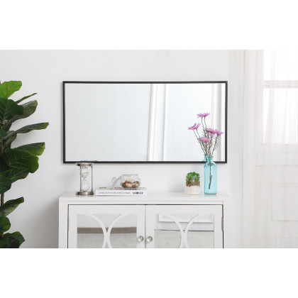 Elegant Wall Mirror - Black, L 18" (MR41836BK)
