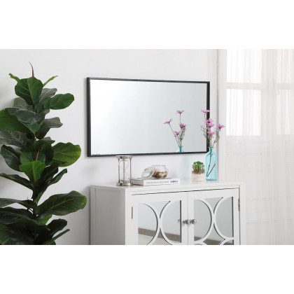 Elegant Wall Mirror - Black, L 18" (MR41836BK)