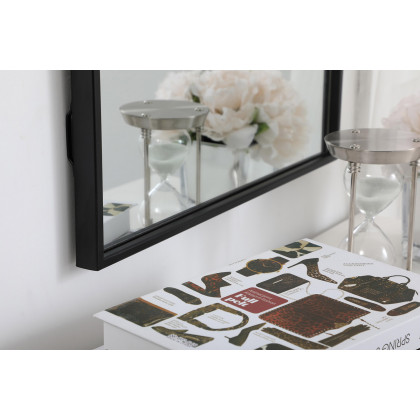 Elegant Wall Mirror - Black, L 18" (MR41836BK)