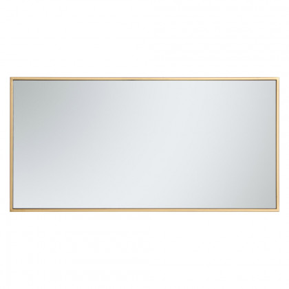 Elegant Wall Mirror - Brass, L 18" (MR41836BR)