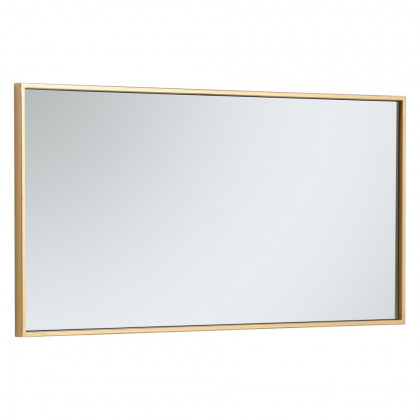 Elegant Wall Mirror - Brass, L 18" (MR41836BR)