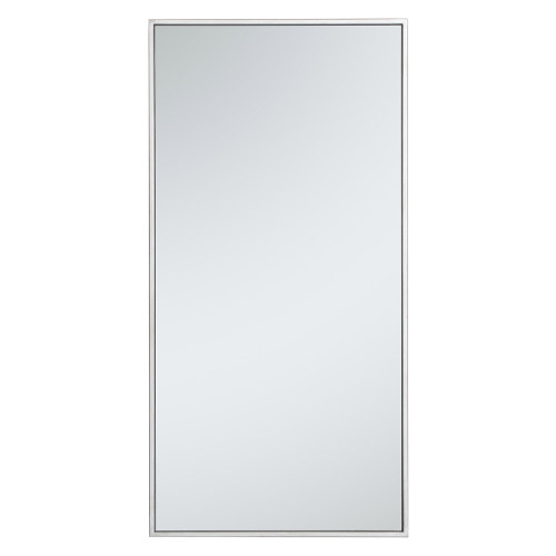 Elegant Wall Mirror - Silver, L 18" (MR41836S)