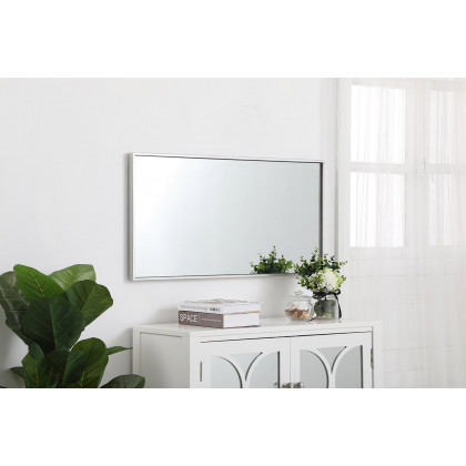 Elegant Wall Mirror - Silver, L 18" (MR41836S)