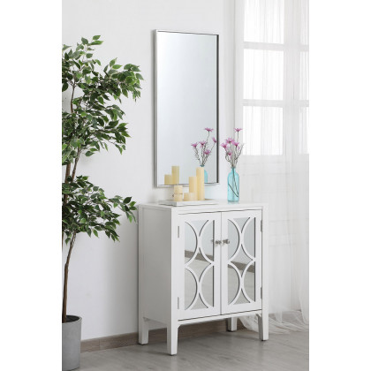Elegant Wall Mirror - Silver, L 18" (MR41836S)