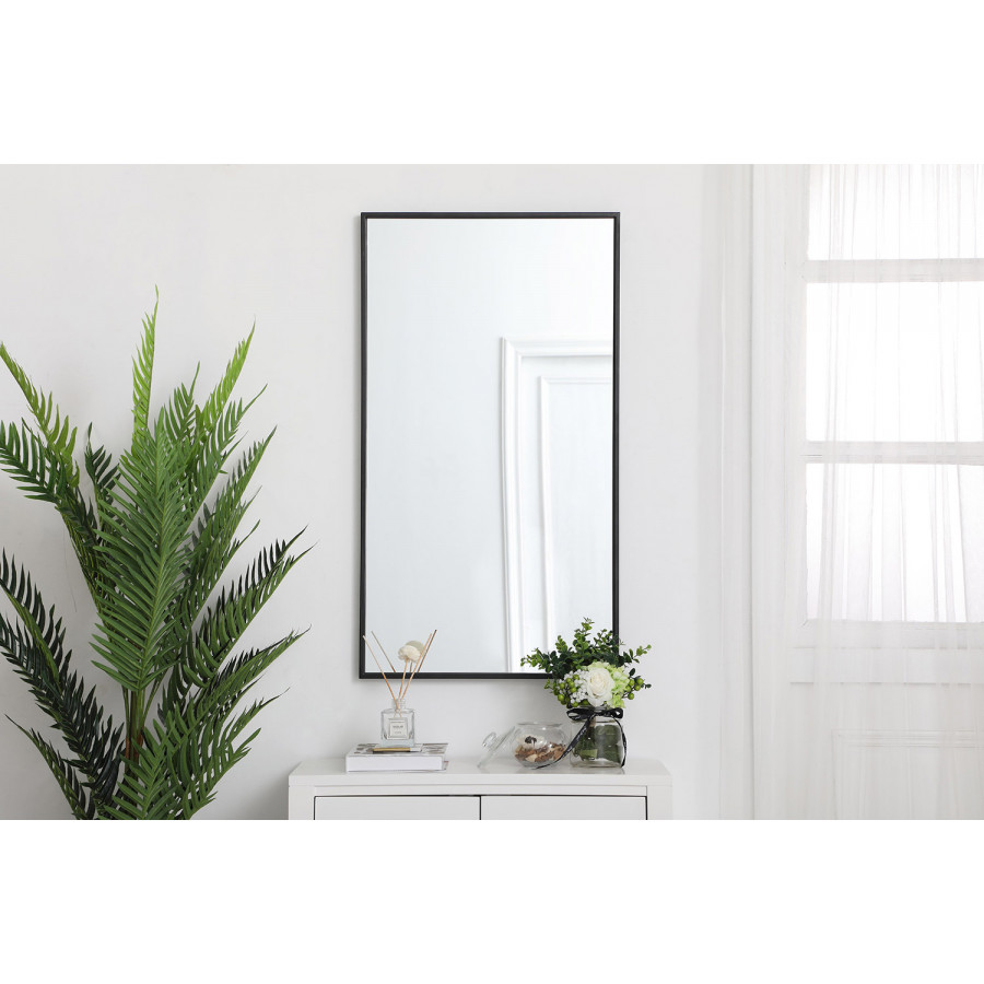 Elegant Wall Mirror - Black, L 20" (MR42036BK)