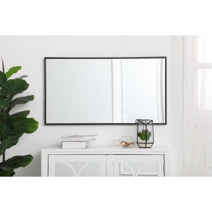 Elegant Wall Mirror - Black, L 20" (MR42036BK)