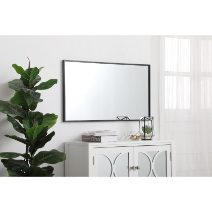 Elegant Wall Mirror - Black, L 20" (MR42036BK)