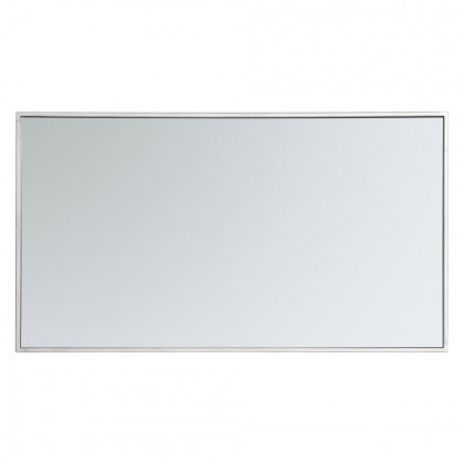 Elegant Wall Mirror - Silver, L 20" (MR42036S)