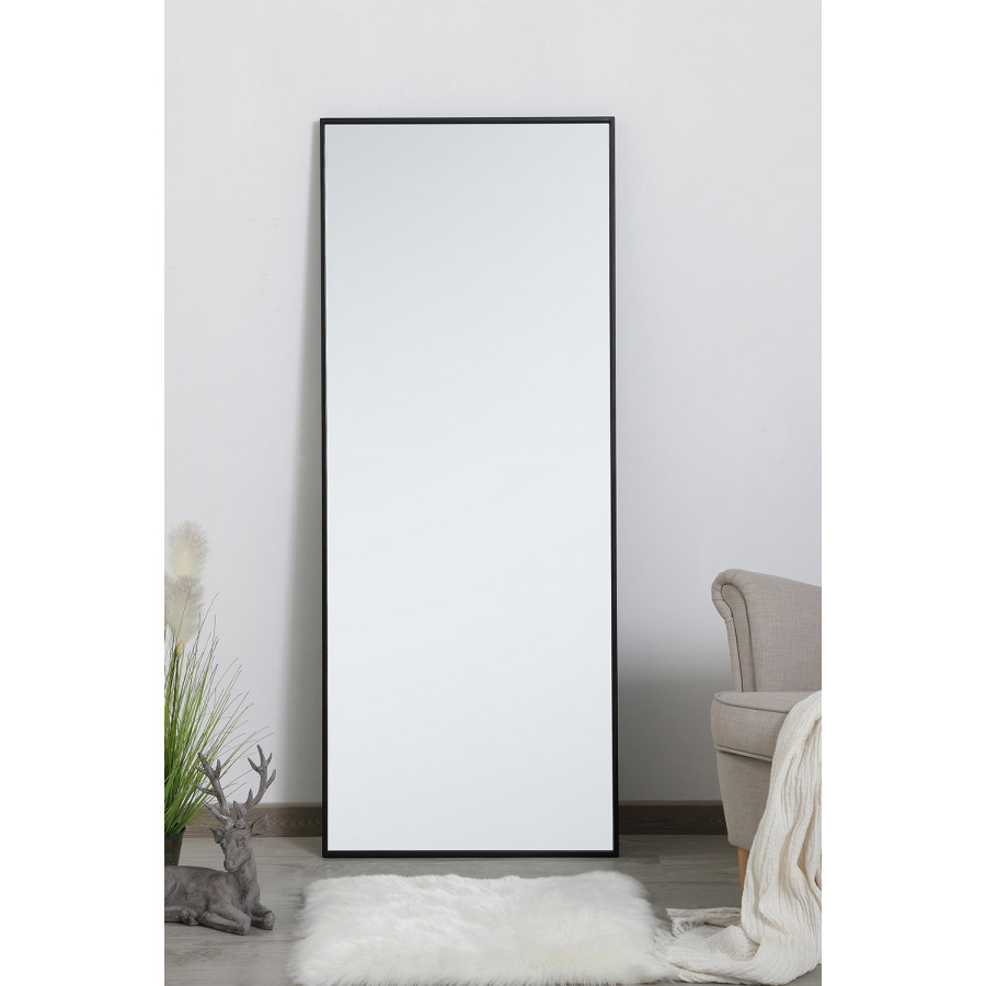 Elegant Wall Mirror - Black, L 24" (MR42460BK)