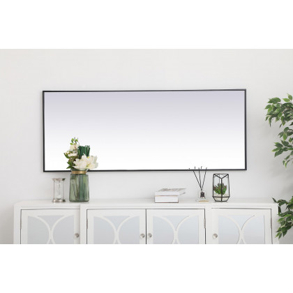 Elegant Wall Mirror - Black, L 24" (MR42460BK)