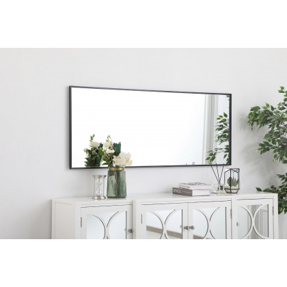 Elegant Wall Mirror - Black, L 24" (MR42460BK)