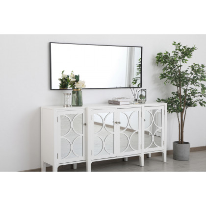 Elegant Wall Mirror - Black, L 24" (MR42460BK)