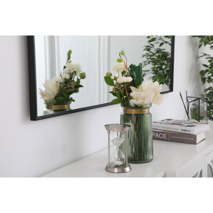 Elegant Wall Mirror - Black, L 24" (MR42460BK)