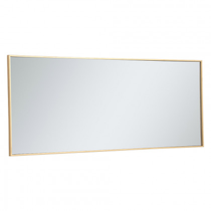 Elegant Wall Mirror - Brass, L 24" (MR42460BR)