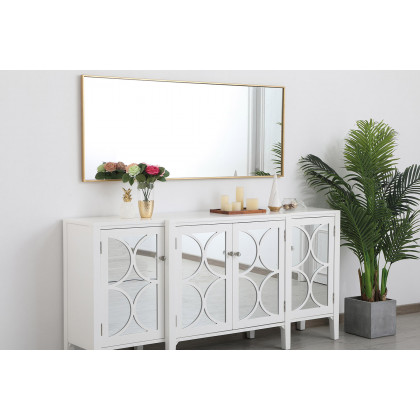 Elegant Wall Mirror - Brass, L 24" (MR42460BR)