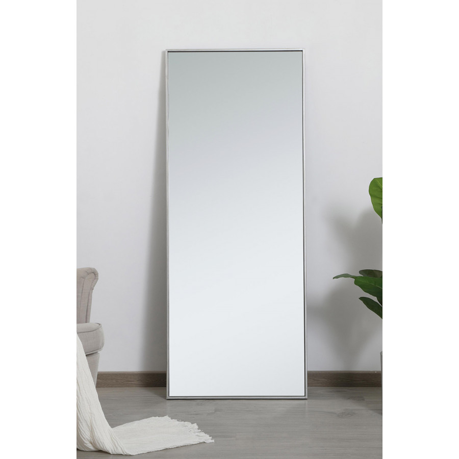 Elegant Wall Mirror - Silver, L 24" (MR42460S)