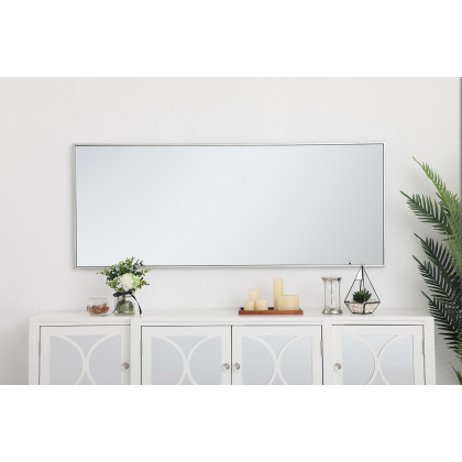 Elegant Wall Mirror - Silver, L 24" (MR42460S)