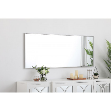 Elegant Wall Mirror - Silver, L 24" (MR42460S)