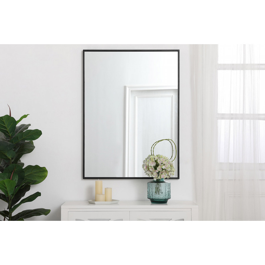 Elegant Wall Mirror - Black, L 36" (MR42736BK)