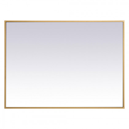 Elegant Wall Mirror - Brass, L 36" (MR42736BR)