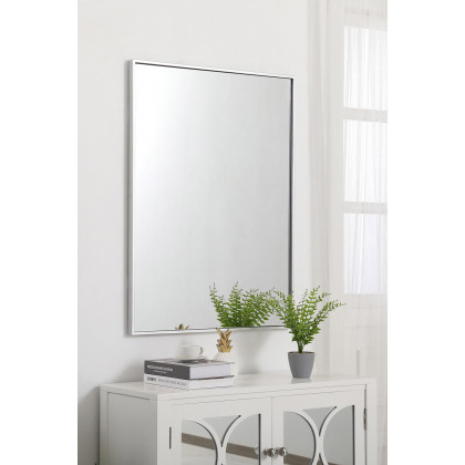 Elegant Wall Mirror - Silver, L 36" (MR42736S)