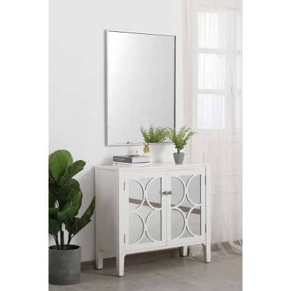 Elegant Wall Mirror - Silver, L 36" (MR42736S)